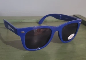 New Blue Bud Light Football Folding Collapsible UV Sunglasses Vintage - Picture 1 of 9