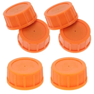 6pcs Replacement Fuel Cap: Tamper Machines Plastic Gas Cover With Rubber Gasket - Picture 1 of 12