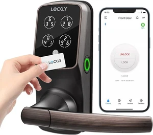 Lockly Secure Plus, RFID Card Smart Fingerprint + Cards, Venetian Bronze - Picture 1 of 9