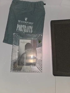 Waterford Somerset Crystal Picture Frame Fits 4X6 Photo With Original Box - Picture 1 of 6