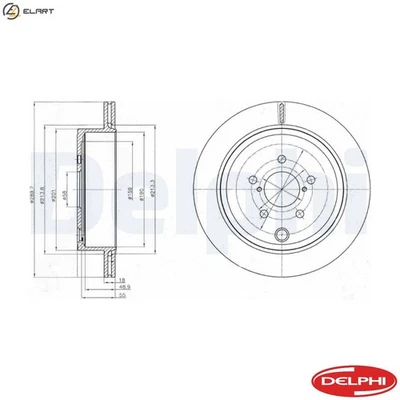 2x BRAKE DISC BG4288 FOR SUBARU OUTBACK LEGACY/V/Station/Wagon LIBERTY BRZ 2.5L - Image 1 of 4