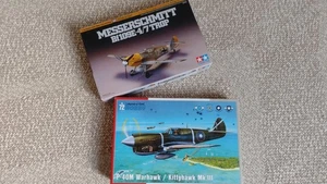 Tamiya 60755 1:72 Bf109E-4/7 Trop + Eduard Maske / Special Hobby SH72382 P-40M - Bild 1 von 3
