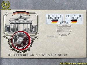 Numisbrief Zum Gedenken an die Deutsche Einheit - Berlin 03.10.1990 +925er Silb - Bild 1 von 14