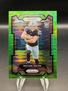 2023 Panini Prizm - Michael Mayer Neon Green Pulsar Prizm (RC) #361 Raiders - Bild 1 von 3