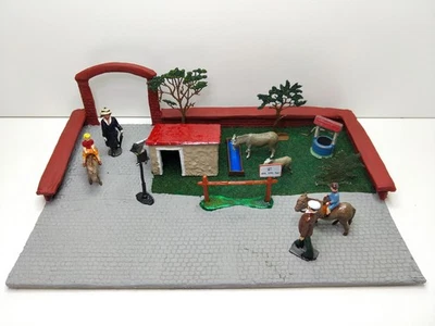 Diorama - Promenade à dos d'âne (décor avec figurines Taylor & Barret) - Photo 1/4