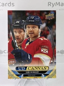 Sam Reinhart 2024-25 cubierta superior extendida lona UD #C342 Florida Panthers - Imagen 1 de 2