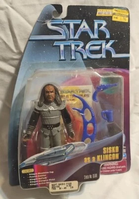 Figura de acción Playmates Star Trek Warp Factor Serie 2 SISKO AS A KLINGON  Foto 1 de 4