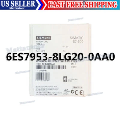 New Siemens 6ES7953-8LG20-0AA0 6ES7 953-8LG20-0AA0  SIMATIC S7 Micro Memory Card - Image 1 of 4
