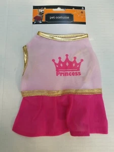 Dog Princess Pink & Gold Pet Halloween Costume, Size Small, New - Picture 1 of 3