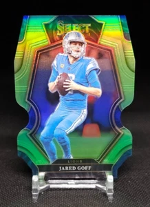 Jared Goff 2022 Panini Select Premier Level Neon Green Prizm Die-Cut #134 #/299 - Picture 1 of 2