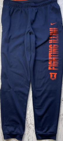 Nike Illinois Fighting Illini Dri-Fit On Field Sweatpants Mens Large Cover