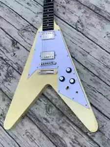 Guitarra eléctrica Flying V personalizada de fábrica tuerca de hueso envolvente puente - Imagen 1 de 7