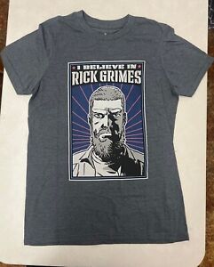 Chemise homme Skybound Walking Dead I Believe in Rick Grimes taille S neuve avec étiquette