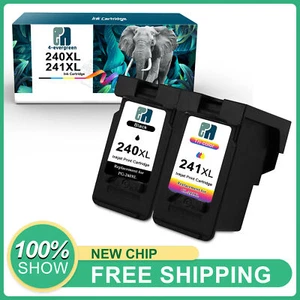 Cartuchos de tinta 2 PK PG 240XL CL 241XL para impresoras Canon PIXMA MG y series MX - Imagen 1 de 6