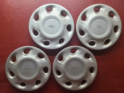 Оригинальный комплект колпаков колес для Ford Escort LX 14 дюймов 1994-1996 годов выпуска 7032 F4CC-1130-BB - Изображение 1 из 4