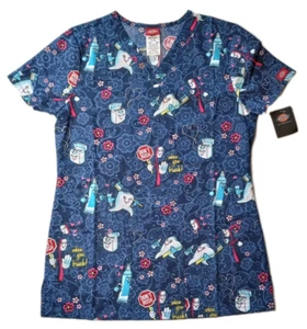 Dickies Dental V Neck Scrub Top Size XS - Picture 1 of 6