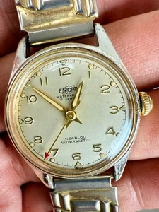 Vintage Enicar Incabloc 17 Jewels Wristwatch 30mm - Swiss Made - Untested - As I - Picture 1 of 8
