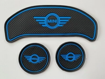 MINI (F54) CLUBMAN 2016 - 2020 (3 PEÇAS) CONJUNTO DE ALMOFADAS DE PORTÃO INTERIOR AZUL - Imagem 1 de 3