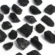 100g Natural Black Crystal Tourmaline Rough Stone Rock Mineral Specimen Healing
