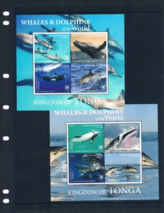 80% off $141.50 Scott Value - 2020 TONGA Whales & Dolphins 2 s/s MNH NH UMM - Picture 1 of 2