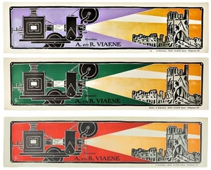 Old Advertising Movie Posters Ypres Cloth Hall Ruins WWI Marc Claus 73x18cm - Afbeelding 1 van 24