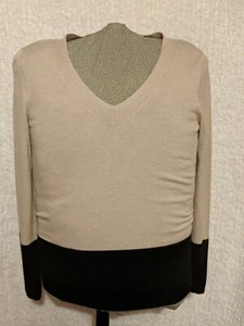 Banana Republic langärmeliger Damenpullover Carmel/schwarz gestreift Größe L - Bild 1 von 7
