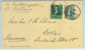 93993 - ARGENTINA - POSTAL HISTORY - STATIONERY CARD to GERMANY 1894 - Picture 1 of 1