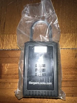 Realtor Lock Box 3 Letter Resettable Combination Padlock For Hiding Keys - Image 1 of 2