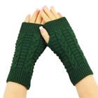 Women Winter Half Finger/fingerless Gloves Wrist Arm Hand Knitted Warmer Mittens