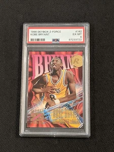 1996 Skybox Z-Force Kobe Bryant Rookie PSA 6 EX-MT Card #142 Lakers Black Mamba - Picture 1 of 5
