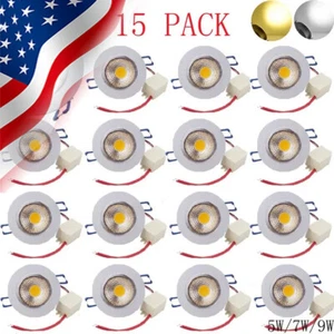10/20PCS COB Dimmable 5W/7W/9W Downlight LED Recessed Panel Light Spotlight - Picture 1 of 9