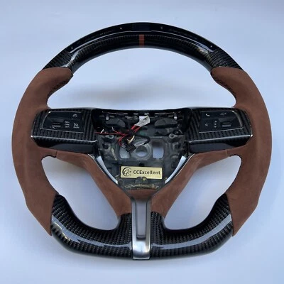 For  2014-2019 Maserati Quattroporte Ghibli Custom Carbon LED Steering Wheel - Image 1 of 4