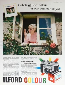 ILFORD Farbkamera Film Vintage Werbung - Original 1959 Druck: 625A - Bild 1 von 1