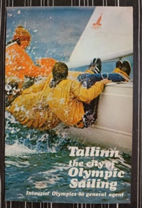 Intourist Poster Olympic Sailing Olympics 80 Olympics Regatta Tallinn Inturist - Picture 1 of 17