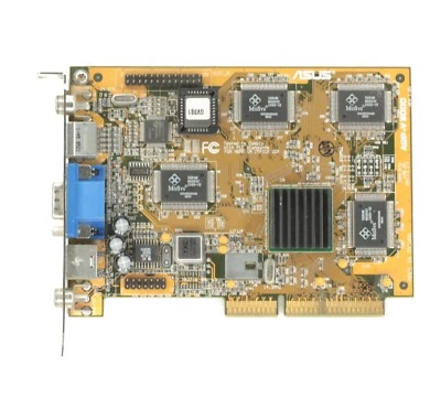 AGP Videocard - ASUS AGP-V3000 - nVidia Riva 128 - TESTED - Image 1 of 2