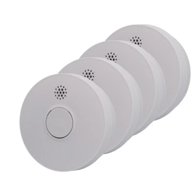 4x Rauchwarnmelder TÜV Feuermelder Brandmelder Rauchmelder UNITEC 85dB weiß - Bild 1 von 4