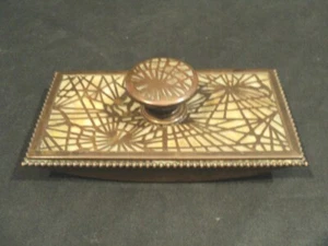 Tiffany Studios Bronze PINE NEEDLE Ink Blotter/Roller #995 - Picture 1 of 9