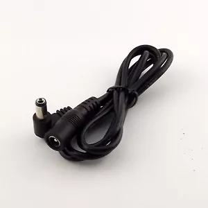 10pcs DC Power Plug 5.5mm x 2.1mm Male 90° Right Angle To Female Extension Cable - Picture 1 of 5