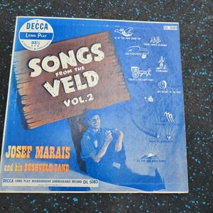 Songs Of The Veld Vol. 2 Josef Marais & His Bushveld Band 10" DECCA LP Vinyl - Foto 1 di 4