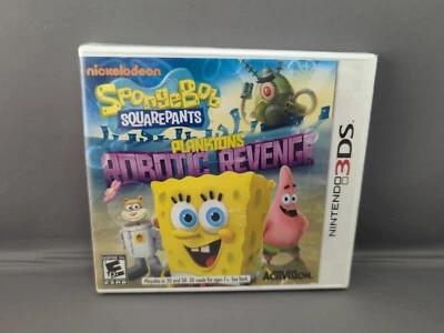 * SpongeBob SquarePants: Plankton's Robotic Revenge (Nintendo 3DS) New (READ) - Image 1 of 4