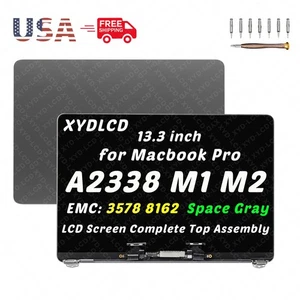 for Macbook Pro 13.3in A2338 2020 M1 LCD Top Assembly Screen Display Space Gray - Picture 1 of 5