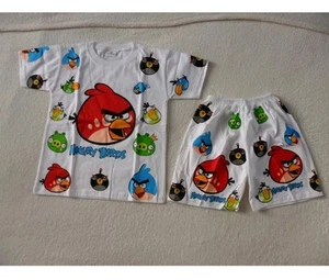 Angry Birds Unisex Kids Set Short T-shirt Boys & Girls Outfit Clothing Age 3-6 - Picture 1 of 10