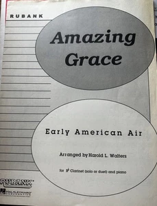 Amazing Grace for Clarinet (Solo or Duet) and Piano - Picture 1 of 1