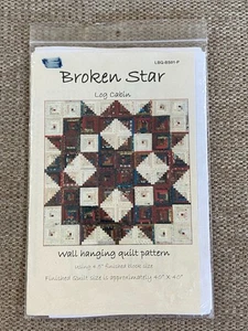 Quiltmuster "Broken Star" Blockhaus Wandbehang Quilt LBQ-BSO1-P Neu 40 x 40 - Bild 1 von 4