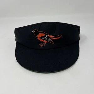 Vintage Twins Enterprise Baltimore Orioles Black Visor Hat Strapback 90’s - Picture 1 of 6