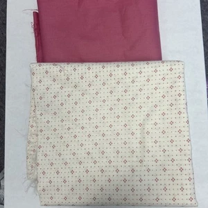 Vintage Baumwollstoff Rosa Konvolut 3 Yds Günstig - Bild 1 von 3