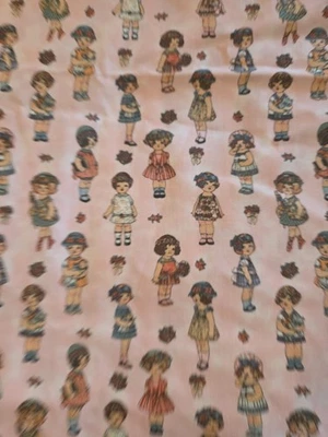Paper Dolls by Sheryl Rae Marquez Windham Fabrics Pink Cotton  3 Yards #28118 - Image 1 of 4