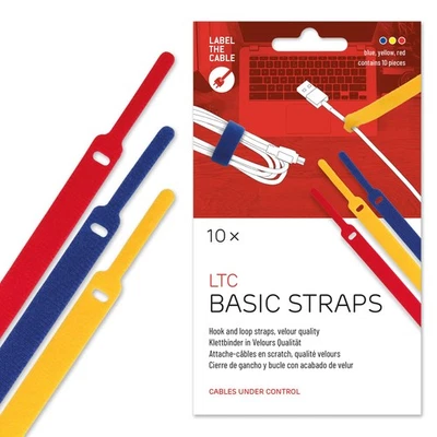LABEL THE CABLE Hook and Loop Cable Ties for Cable Management - Bundle Your Cabl - Image 1 of 4