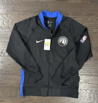 Nike NBA Minnesota Timberwolves City Edition Jacket Mens Small Full Zip NWT - Image 1 of 4