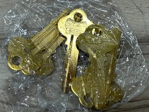 STAR Schlosser Zubehör 6CO2 Messing Schlüssel Rohlinge 6er Set Made in USA NOS - Bild 1 von 6